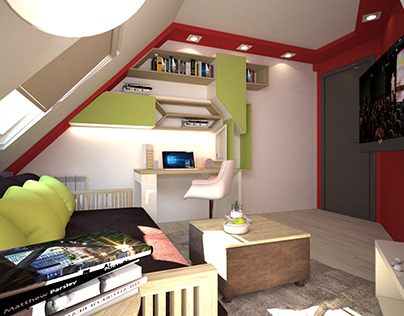 SMART DESIGN FOR LIVING ROOM AND OFFICE ROOM TOGETHER