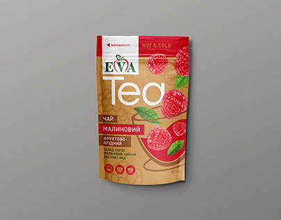 Packaging design of the Eva tea line