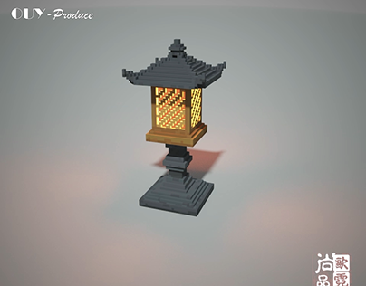Oriental stone lamp-石灯