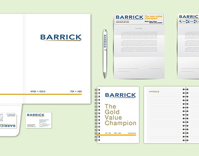 Project thumbnail - Barrick Gold - Corporate identity