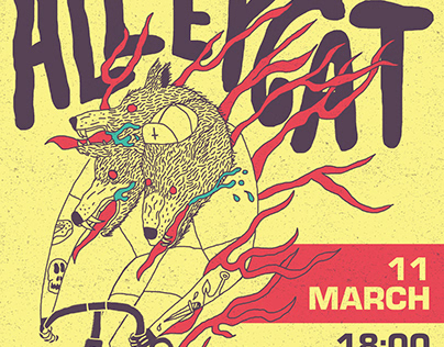 Alleycat Bicycle Race Poster
