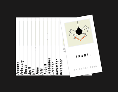 ANANSI Bookmark Calendar 2020