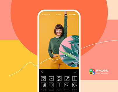 PhotoGrid - App design