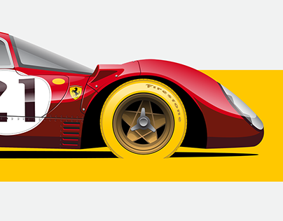Ferrari 330 P4 Illustration