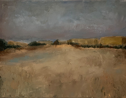 Landscape, oil painting