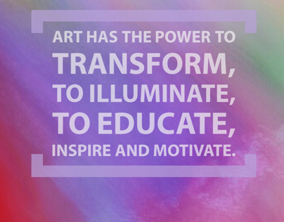 Art has the power to transform