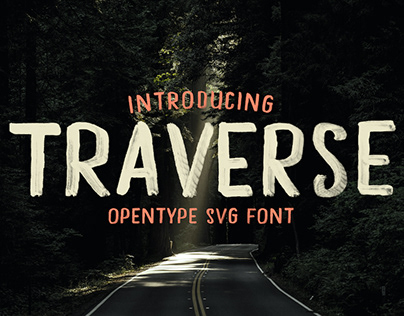 TRAVERSE - FREE HAND PAINTED FONT