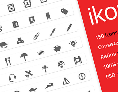 ikonic: 150 vector icons (25 free)