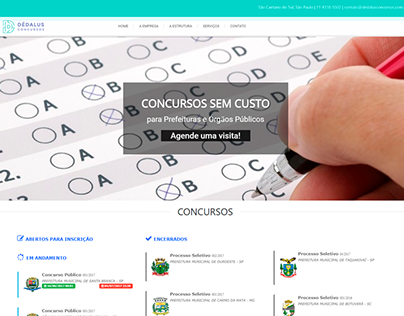 Site Dédalus Concursos
