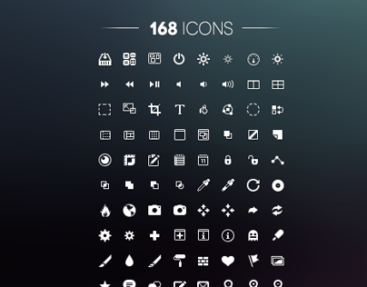 168 Free icons - PSD