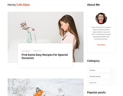 Beautyfull design lifestyle website