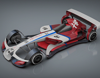 Futuristic Formula Car Livery Design