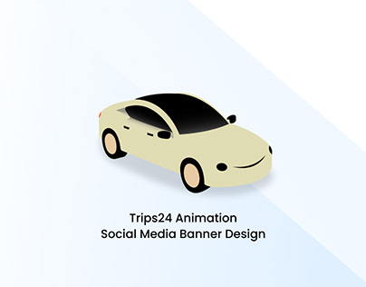 Trips24 Animation Social Media Post Design