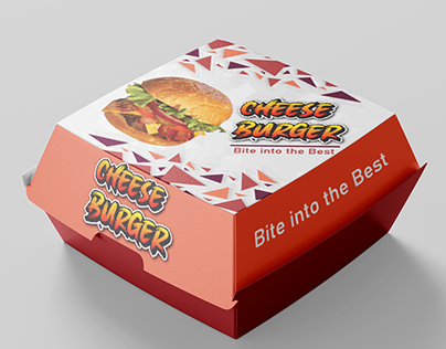 Burger box packaging design