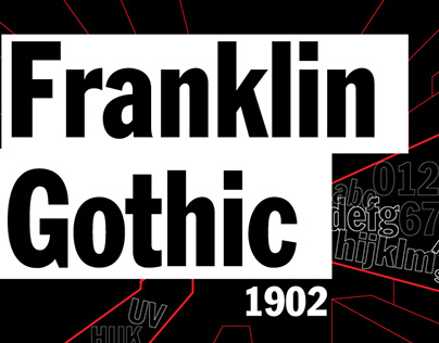 FRANKLIN GOTHIC TYPOGRAPH POSTER