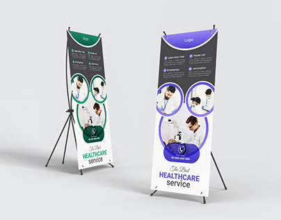 Medical stand Roll up Banner