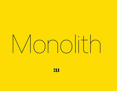 FREE Monolith Sans Serif Font