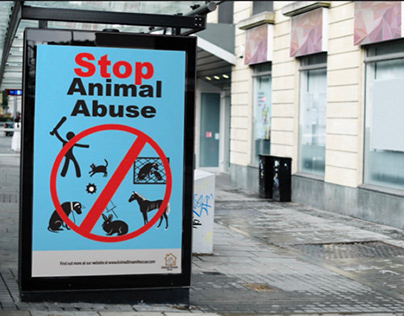 Animal abuse poster