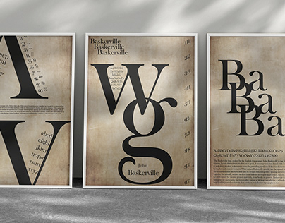Typographic Poster -Baskerville-