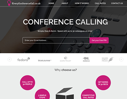 Every Conference Call Website Design