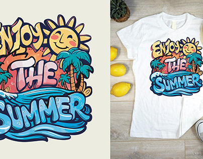 Enjoy the Summer T-shirt design