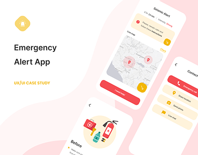 Emergency Alert App | UX/UI Case Study