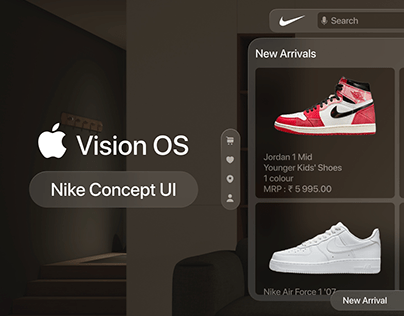 Vision OS Nike UI concept