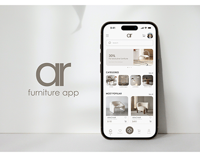 AR Furniture app UX/UI Design