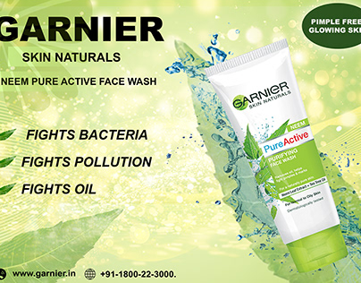 Garnier Face Wash Ads Design Advertising Poster Design