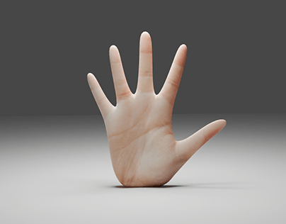 3D model of a hand