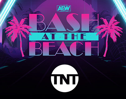 AEW DYNAMITE Bash At The Beach edition match graphics