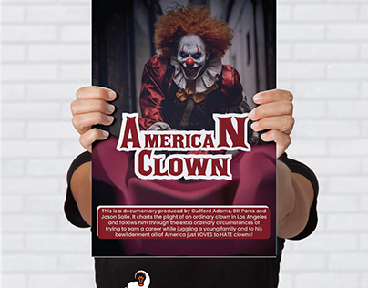 Our poster featuring the iconic "American Clown." 🤡