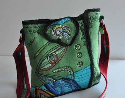 My Art Journeys - Silk & wool Art handmad Bags