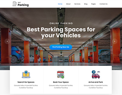 Car Parking WordPress theme