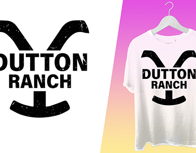 Ranch Style Typography T-shirt Designs (Dutton