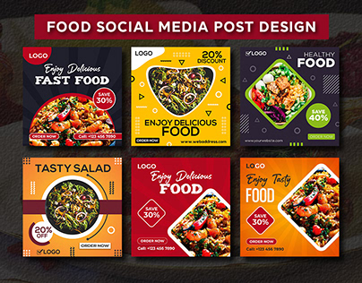 Food Social Media Post Banner Design