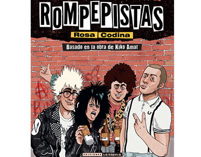 Cubierta de Rompepistas, el cómic. Ediciones la Cúpula