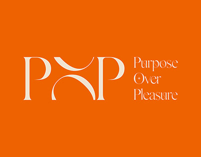 Purpose Over Pleasure Brand Identity