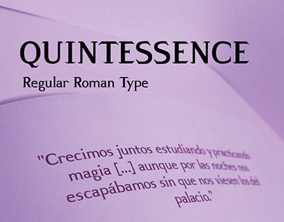 Quintessence | Regular Roman Type