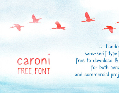 Caroni Regular - Free Hand Drawn Font
