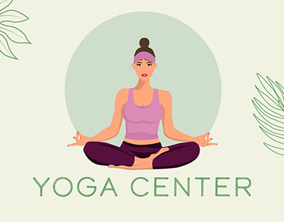 Poster for yoga center
