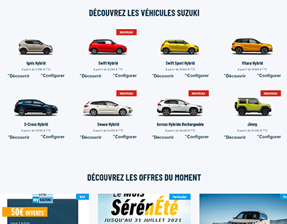 French Automobile Suzuki website