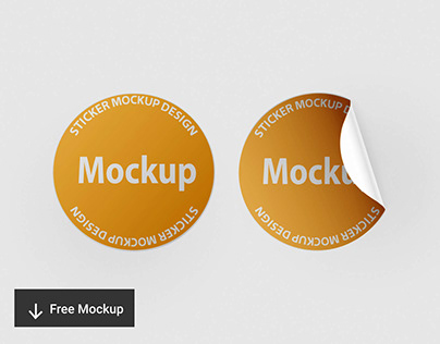 Sticker Mockup Design