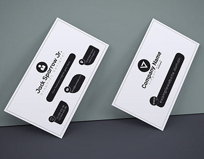 Simple two color business card