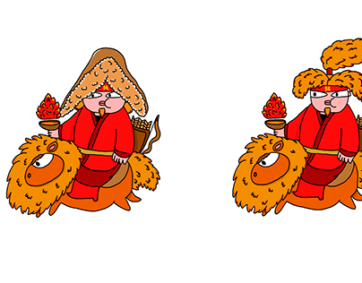 Characters for ramen restaurant.