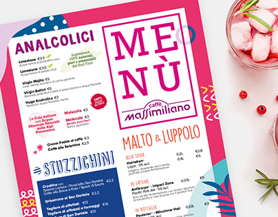 Summer Menu | Caffè Massimiliano