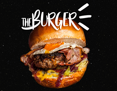 The Burger. Fast food branding.