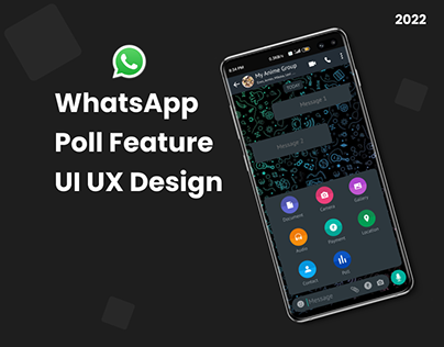 WhatsApp Poll Feature UI UX Design