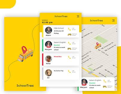 Bus Tracking Mobile App Design