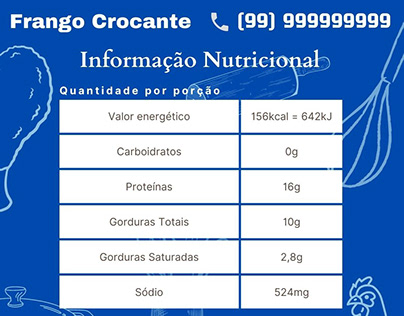 Tabela Nutricional - Frango Crocante